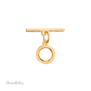 Замок-тоггл "Мини", золото, 1 шт. (#SV1701-T11)