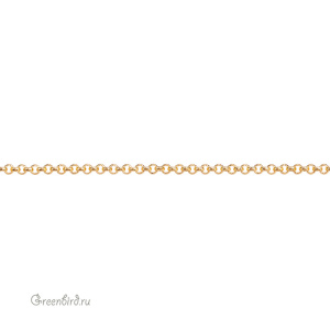 Цепочка тонкая 1,6 мм, золото, 10 см (9A057), Корея