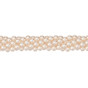 Crystalbird Жемчуг круглый 6 мм, светлый миндаль, нить (#31)