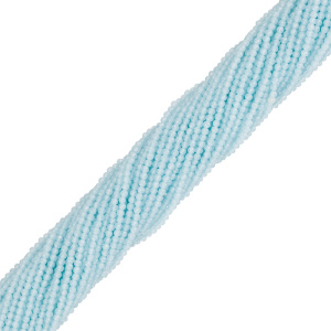 Бусины Циркон 2 мм, голубой, нить (#CN-ZRCN-006)