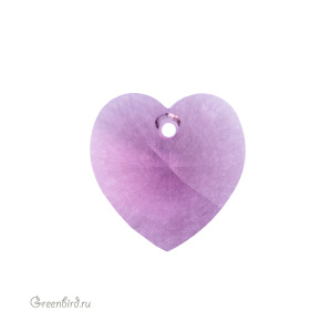 Swarovski 6228 подвеска Сердце 18 мм, ирис (#219), 1 шт.