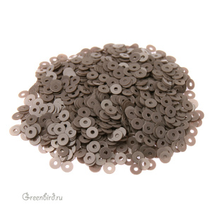 Пайетки 3мм плоские Grigio Fumo (#9004)