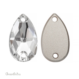 Swarovski пришивные 3230 Капля 18х10,5 мм, прозрачный (#001), 1 шт.