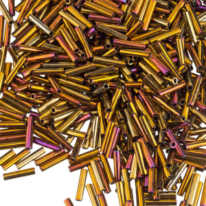 MIYUKI Slender Bugle 6mm – Gold Violet Metallic (#462)