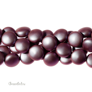 Swarovski 5860 Жемчуг плоский 12x7 мм, иризирующий красный (#947), 1 шт.
