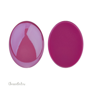 2196/4 Кристалл холодной фиксации Oval Cabochon 30х22,7 мм – Peony Pink (#001L113S)