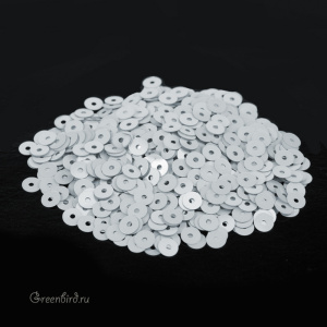 Пайетки 4мм плоские Ghiaccio (#1009)