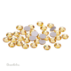 Swarovski 2088 Клеевые стразы круглые SS12, светлый топаз (#226), уп. 36 шт.