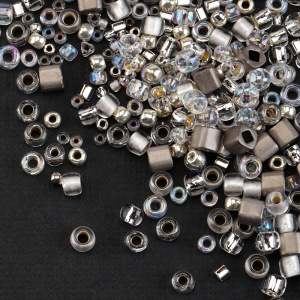 Микс бисера TOHO: серебро (#3201), 10 г