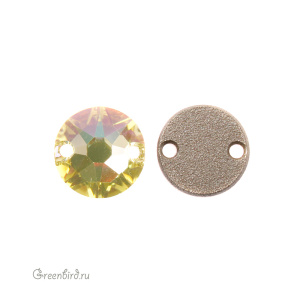 Swarovski пришивные 3288 Шатон 8 мм, люминесцентный зеленый (#001LUMG), 1 шт.