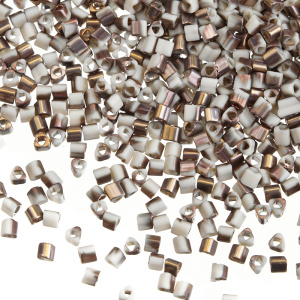 Бисер TOHO Triangle 11/0 матовый hybrid Аполло, светло-бежевый (#Y856F), 10 г