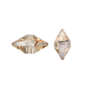 5747 Бусина Double Spike 12x6mm – Golden Shadow (#001GSHA)