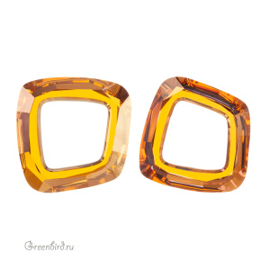 Swarovski 4437 Космик Квадрат 14 мм, медный (#001COP), 1 шт.