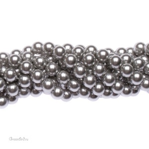 Swarovski 5810 Жемчуг 6 мм, светло-серый (#616), уп. 20 шт.
