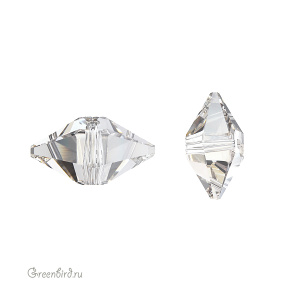 Swarovski 5747 Бусина Шип двойной 16х8 мм, серебристая дымка (#001SSHA), 1 шт.