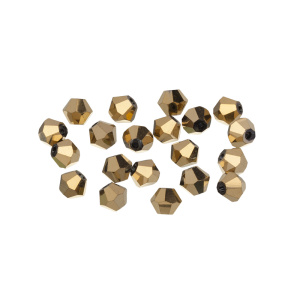 Crystalbird 5301 Биконусы 4 мм, дорадо (#001DO), уп. 20 шт.
