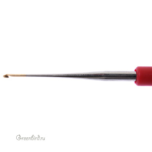 Крючок вязальный 0,6мм, с ручкой-колпачком (113-7-0,60) Крючок вязальный 0,6мм, с ручкой-колпачком (113-7-0,60)