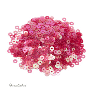 Пайетки 3мм плоские Fucsia (#132)