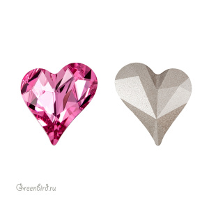 4809 Asymmetrical Heart Fancy Stone 17x15,5 мм – Rose (#209) 4809 Asymmetrical Heart Fancy Stone 17x15,5 мм – Rose (#209)