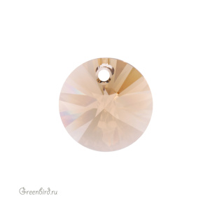 Swarovski 6428 подвеска Мини Диск 12 мм, светлый колорадский топаз (#246), 1 шт.
