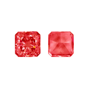 Crystalbird Фианит квадратный 10 мм, красный, 1 шт. (#CBFN-SQ-02)