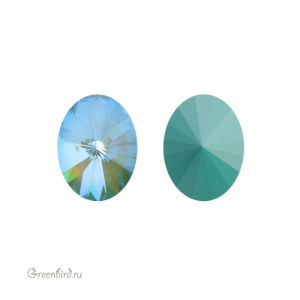 Swarovski 4122 Овал Риволи 14x10,5 мм, шелковистый шалфей делайт (#001L147D), 1 шт.