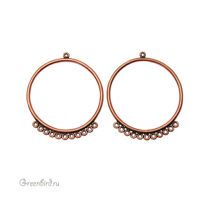 JBB Коннектор "Круг 11:1", ант. медь (JB-7330)