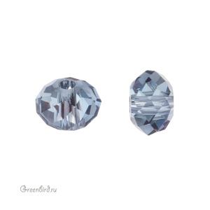 Swarovski 5040 Бусина Бриолетт 6х4 мм, джинсово-синий (#266), 1 шт.