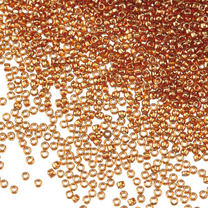 Бисер TOHO Round 15/0 золотое сияние (#329), 10 г