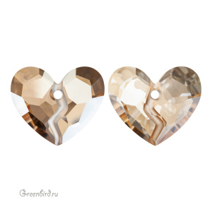 6263 подвеска Forever 1 Heart 36mm – Golden Shadow (#001GSHA)