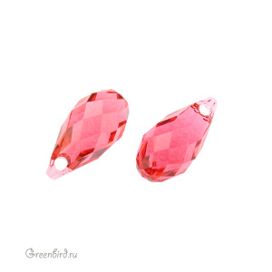 Swarovski 6010 подвеска Бриолетт 11x5,5 мм, падпараджа (#542), 1 шт.