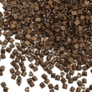 Бисер TOHO Triangle 11/0 матовый, темная медь (#702), 10 г