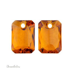 Swarovski 6435 подвеска Октагон 11,5 мм, топаз (#203), 1 шт.