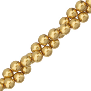 Swarovski 5810 Жемчуг 10 мм, королевский золотой (#2034), уп. 10 шт.