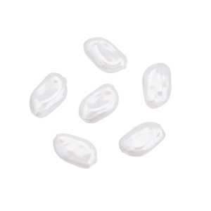 Жемчуг барочный "Майорка" 19x12 мм, белый, 1 шт (#SV1701-9041)