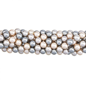 Crystalbird Жемчуг круглый 10 мм, микс сумерки, нить (#MIX05)