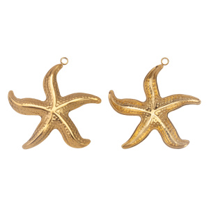 Подвеска "Морская звезда", античное золото, 1 шт. (#SV1701-Pendant-204)
