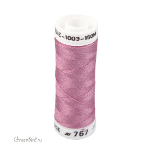 Шелковая нить AVAS Soie 1003, темная пыльная роза, 150 м (#767)
