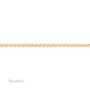 Цепочка, квадратные звенья 2 мм, золото, 10 см (#SVA-Chain-17G)