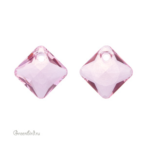 Swarovski 6431 подвеска Принцесса 11,5 мм, светло-розовый (#223), 1 шт.