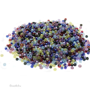 Бисер японский круглый MIYUKI Round 15/0, микс Gemtones (#MIX14), 10 г