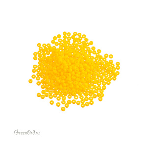 Бисер чешский PRECIOSA Czech круглый 11/0, DK YELLOW OP (#83130), 10 г