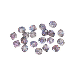 Crystalbird 5301 Биконусы 4 мм, витражный светлый (#001VL), уп. 20 шт.