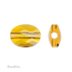 Swarovski 5051 Бусина Мини Овал 8х6 мм, подсолнух (#292), 1 шт.