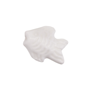 Бусина керамика "Рыбка" 20х15 мм, белый, 1 шт. (#SVA-CRM-84)