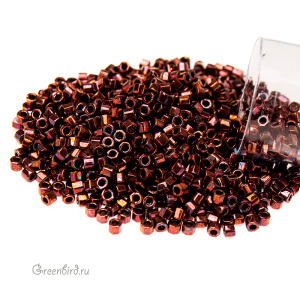 Бисер MIYUKI Delica Hex Cut шестиугольный 11/0 (#12), 4,5 г