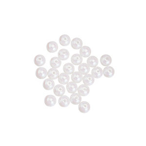 Жемчуг 8 мм, пластик, Iridescent White, уп.30 шт. (#CN-PRL-003)