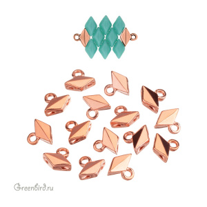 CYMBAL Концевик "Komia" для GemDuo, розовое золото, 1 шт. (#GD-012498-RG)