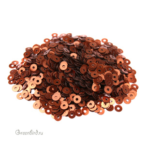 Пайетки 3мм плоские Bronzo (#8179)