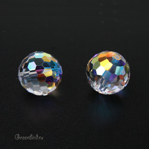 5003 Бусина круглая Disco Ball 12mm – Crystal AB (#001AB)